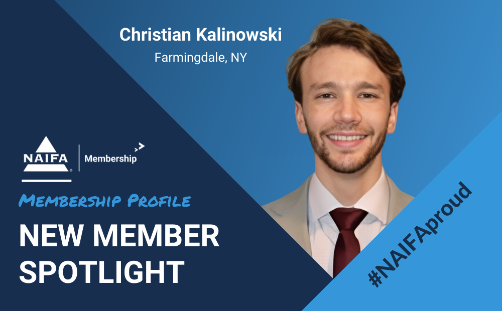 NAIFA Welcomes New Member Christian Kalinowski