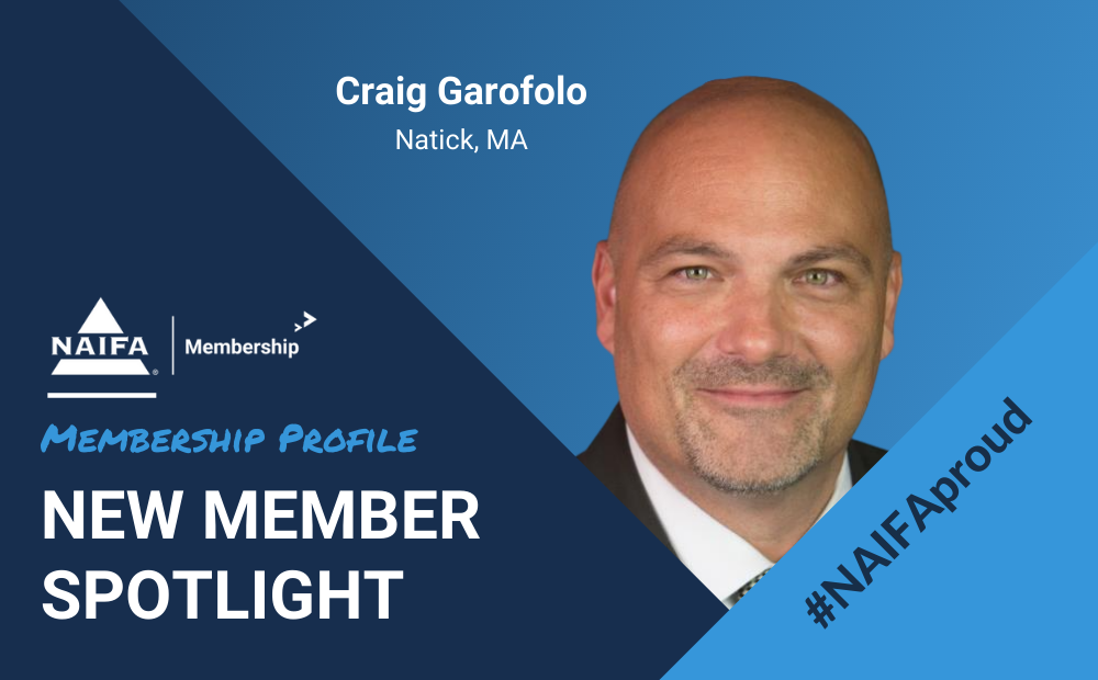 NAIFA Welcomes New Member Craig Garofolo
