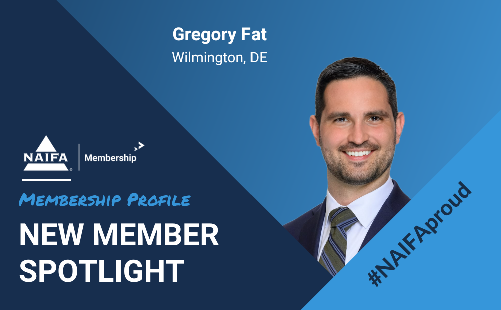 NAIFA Welcomes New Member Gregory Fat