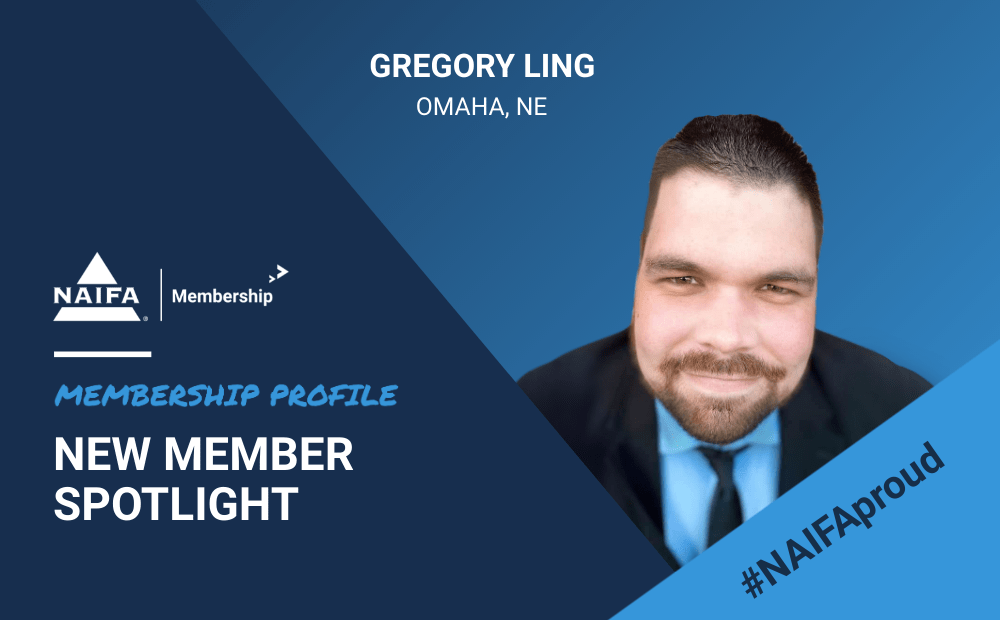 New NAIFA-NE member Gregory Greg Ling
