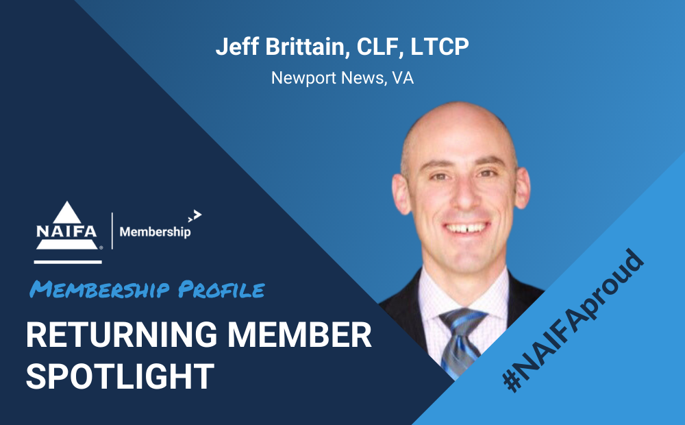 NAIFA Welcomes Returning Member Jeff Brittain 
