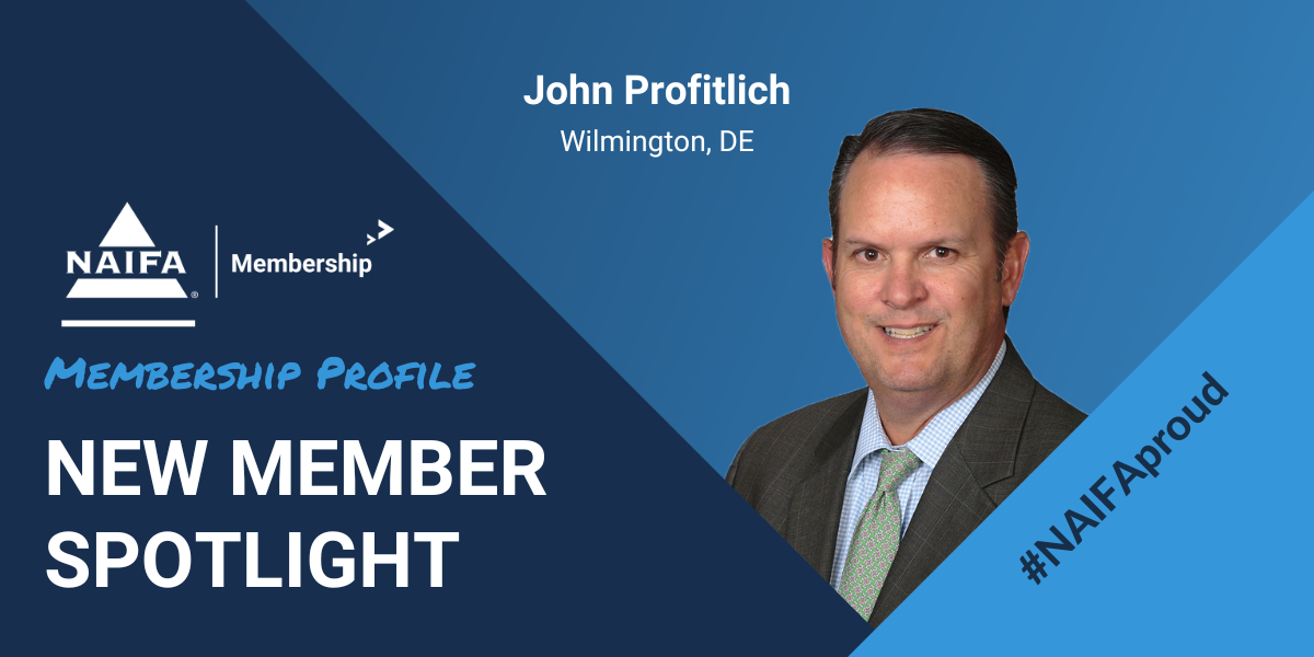 NAIFA Welcomes New Member John Profitlich