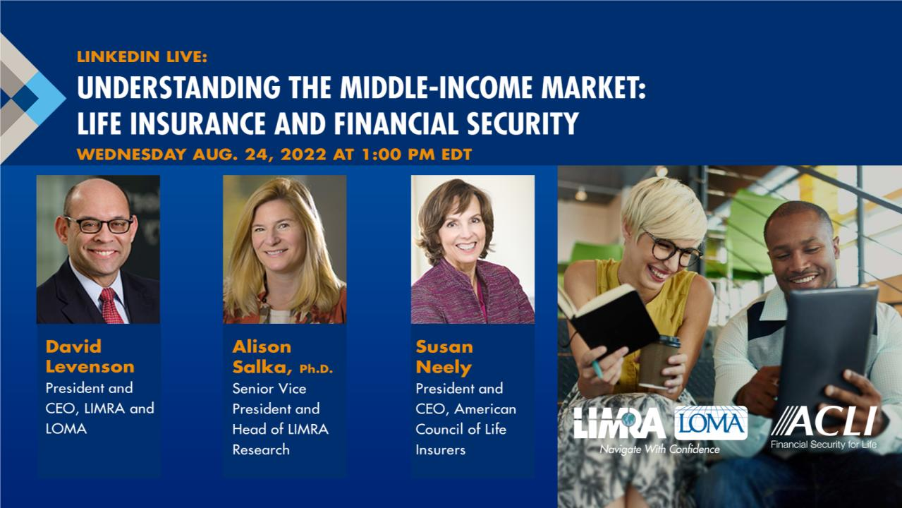 Help Protect our Families, LIMRA, and ACLI present LinkedIn Live Helping Middle-Income Families Protect Their Financial Future on August 24, 2022
