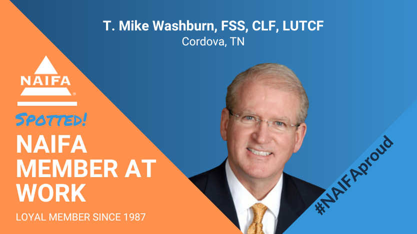 NAIFA Member Mike Washburn receives top honors from American National