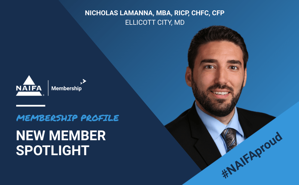 NAIFA New Member Nicholas Lamanna NAIFA-MD